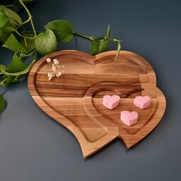 شکلات خوری چوبی قلبی